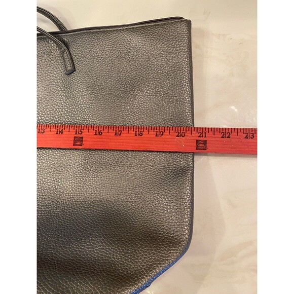 Everyday Pretty Gray Textured HUGE Shoulder Bag for Work Laptop Activewear Baby - Picture 7 of 10